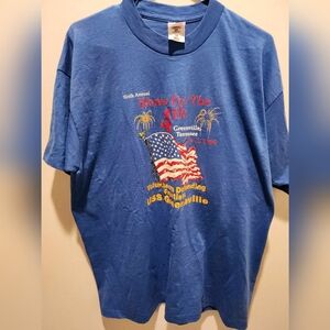 Vintage Fourth of July 1996  Knoxville Size XL Blue Short Sleeve Shirt